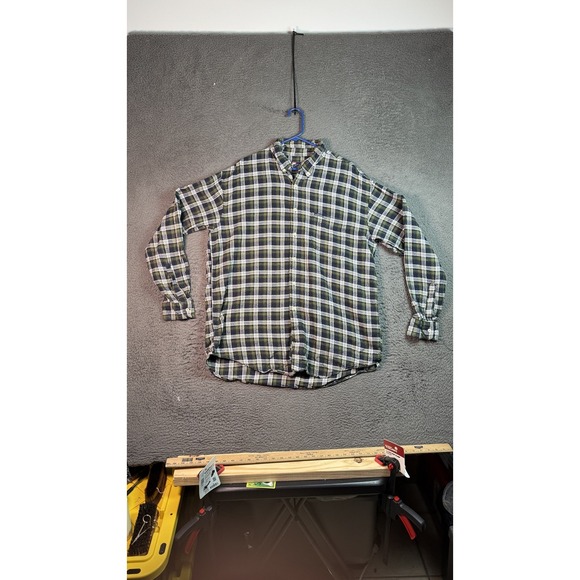 Chaps Ralph Lauren Shirt Mens XL‎ Plaid Flannel Button Down Long Sleeve - Picture 1 of 8